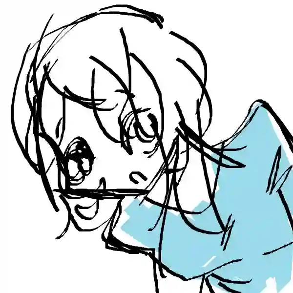 こちらをのぞき込む女性の画像